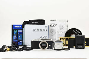 【美品】オリンパス OLYMPUS PEN E-P3 + 14-42mm レンズキット ミラーレス 一眼レフカメラ 【元箱付き・付属品多数】 #E1201F5001000EA