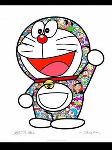 【新品未開封】村上隆 ポスタードラえもん ありがとう Doraemon Takashi Murakami フラワー お花 zingaro Kaikai Kiki サイン入り