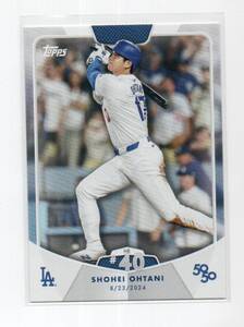 2024 Topps SHOHEI OHTANI 50/50 [カードNo.80 HR #40 ベースカード] 大谷翔平 Los Angeles Dodgers ドジャース