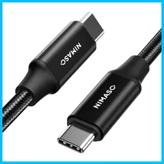 【新着商品】NIMASO USB C Type C ケーブル (Gen2)【100W/5A急速充電 USB3.1 PD対応 4K / 60Hz 映像出力 1m】 タイプc ケーブル iPhone16/ 15 シリーズ MacBook、iPad mini6、iP