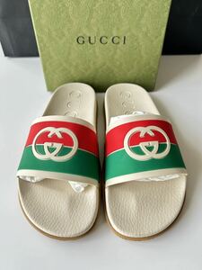 GUCCI グッチ　サンダル　サイズ7 アイボリー