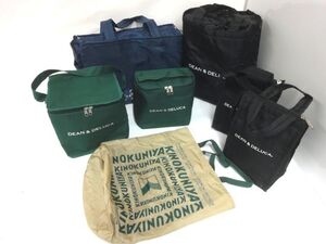 12378RSZ◎DEAN&DELUCA ディーンアンドデルーカ/紀伊國屋/アフタヌーンティー エコバッグ・保冷バッグ 7点セット◎中古