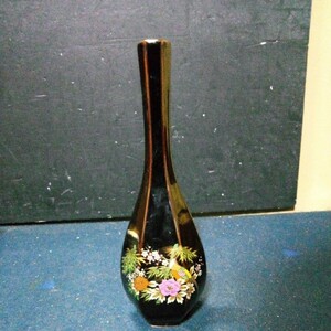 九谷焼 花器 花瓶 一輪挿し フラワーベース 高さ約25cm 花瓶口約2cm 置物 インテリア