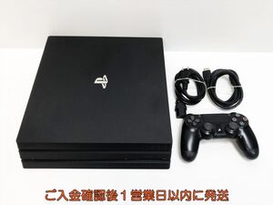 【1円】PS4 Pro 本体 セット 1TB ブラック SONY PlayStation4 CUH-7100B 初期化/動作確認済 プレステ4プロ FW9.03 M02-029yk/G4