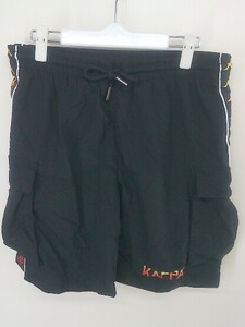 ◇ KAPPA カッパ ハーフ ショート パンツ サイズL ブラック メンズ