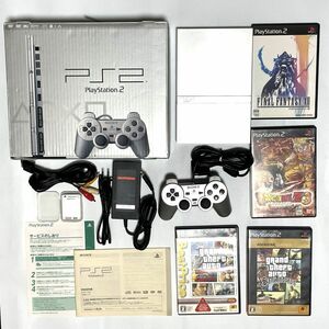 〈良品・箱説説付・動作確認済み〉PS2 プレイステーション2 SCPH-77000 SS サテンシルバー 本体 ドラゴンボールZ3 プレステ2 PlayStation