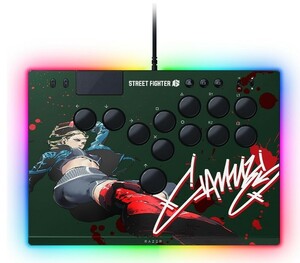 【公式ライセンス商品】 Razer レイザー Kitsune SF6 Cammy Edition PS5 & PC 用 薄型 レバーレス アケコン スリムキツネ キャミィ　1