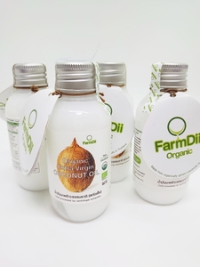 未開封☆タイ製天然ココナッツオイル100ml4本セット FarmDii Organic Extra virgin COCONUT OIL