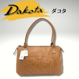 【新品】Dakota ダコタ　タグ付き　編み込みレザー　トートバッグ