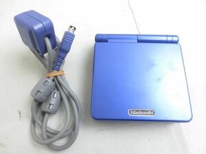 【同梱可】中古品 ゲーム ゲームボーイアドバンス 本体 AGS-001 アズライトブルー 動作品 通信ケーブル付き