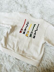 ベビーディオール　カーディガン　95 白　バックプリント　絵の具　 