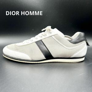 1円【美品】 DIOR HOMME ディオールオム 【圧倒的高級感】 メンズ スニーカー シューズ 靴 サイドライン ホワイト 白 レザー メッシュ 27位