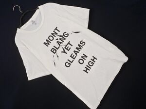 BEAUTY & YOUTH ビューティ&ユース ユナイテッドアローズ プリント Tシャツ sizeM/オフホワイト ■◆ ☆ efa7 メンズ