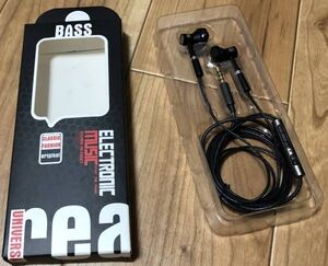 BASS イヤホン マイク付き イヤホンマイク 有線イヤホン 3.5mmジャック 音量調節 W77