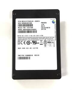 K6112632 SAMSUNG MZ-ILS1T9N PM1633A 1.92Tb SAS 12Gbps 2.5インチ SSD 1点【中古動作品】