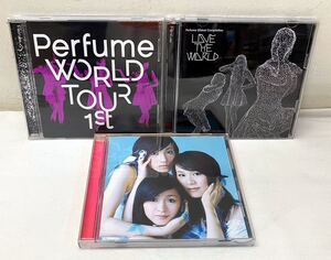 R33306▲Pefume/パヒューム CD/DVD 3点セット 欠品有 WORLD TOUR 1st/ポリリズム/LIVE THE WORLD