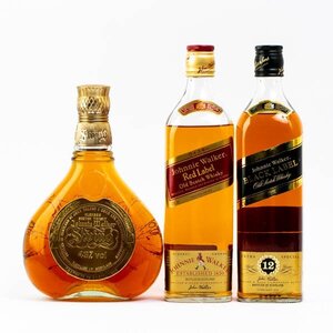 Johnnie Walker ジョニーウォーカー Swing スウィング レッド/ブラックラベル スコッチ ウイスキー 40度 43度 計2200ml 3本セット #4181