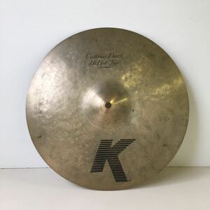 【100円～】ジルジャン K シンバル ◆ 14インチ 約36cm Zildjian Custum Dark Hi Hat Top ジャンク ◆うDRづL-08