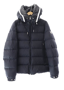 モンクレール MONCLER 23AW CARDERE GIUBBOTTO カルデレ フーデッド ダウン ジャケット I20911A00182 2 紺 ネイビー ブランド古着ベクトル