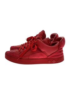 LOUIS VUITTON◆ローカットスニーカー/US8.5/RED/レザー