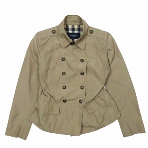 バーバリー ロンドン BURBERRY LONDON ナイロン ナポレオンジャケット ブルゾン アウター ベージュ サイズ38 B1E06-146-42