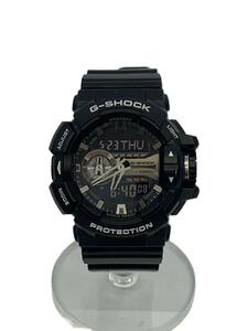 CASIO◆クォーツ腕時計・G-SHOCK/デジアナ/ラバー/BLK/BLK