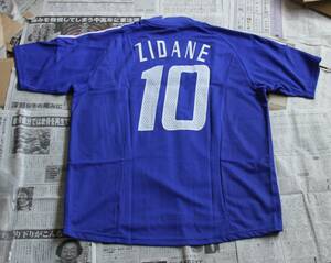 ZIDANE ジダン　ADIDAS サッカーフランス代表ゲームシャツ　2002モデル　新品未使用タグ付き