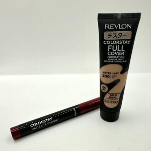 q966 未使用保管品 REVLON レブロン カラーステイ フルカバー ファンデーション N 200 NUDE ／カラーステイ リップ　テスター