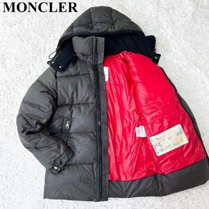 【希少】MONCLER モンクレール HIMALAYA ヒマラヤ ダウンジャケット ロゴワッペン アニメタグ サイズ 00(S) オリーブ グレー フード メンズ