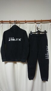 ATHLETA アスレタ セットアップ スウェット 上下セット 黒 160