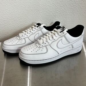 未使用 NIKE AIR FORCE 1 LOW 07 STITCH BLACK ナイキ エアフォース ロー ステッチ ブラック