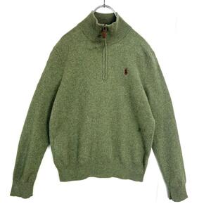 POLO RALPH LAUREN ポロ ラルフローレン 1/4ジップニット 緑