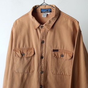 80s パタゴニア PATAGONIA 厚手 コットン シャツ size L / 古着 ヴィンテージ