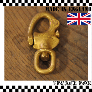 solid brass 真鍮 無垢 生地 ソリッド ブラス スイベル スナップシャックル レザークラフト カラビナ イギリス UK GB ENGLAND 英国製 14