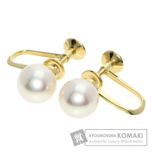 MIKIMOTO ミキモト アコヤパール 真珠 イヤリング K14イエローゴールド レディース 中古