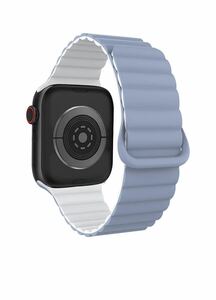 Apple Watch バンド 42mm 44mm 45mm 49mmシリコンマグネットリンクタイプスポーツループベルト　新入荷　男女兼用