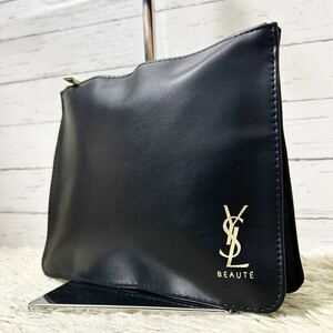 新品/未使用1円 YVES SAINT LAURENT YSL イヴサンローラン セカンドバッグ クラッチ ロゴ 本革 ゴールド金具 ゴージャス　ポーチ