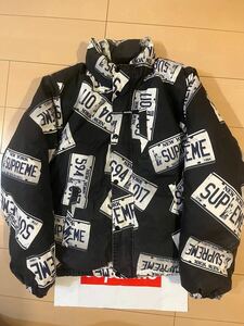 Supreme License Plate Puffy Jacket シュプリーム　ライセンス　プレート　パフィ　ジャケット　アウター　M ブラック　黒　アウター