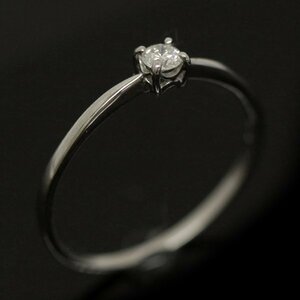 K18WG デザインリング/8.5号 ダイヤモンド/0.08ct 0.8g ホワイトゴールド 指輪 18金 ダイヤモンド ジュエリー アクセサリー レディース