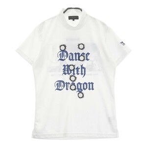 DANCE WITH DRAGON ダンスウィズドラゴン ×北斗の拳 モックネック 半袖Tシャツ ケンシロウ ホワイト系 2 [240101218507] ゴルフウェア