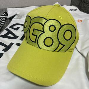 美品　パーリーゲイツ　キャップ　PG89 イエロー　黄色　帽子 CAP