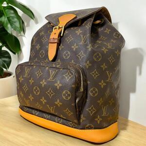 美品　送料無料　LouisVuitton モンスリGM リュックサック モノグラム M51135