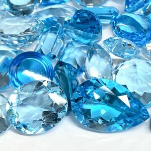 ■ブルートパーズおまとめ■j約200ct/40gルース 裸石 宝石 ジュエリー トパーズ topaz jewelry blue topaz 