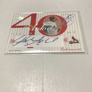 Rick Ankiel 2003 Upper Deck auto