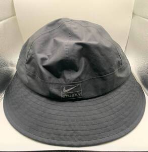 【 NIKE × STUSSY STUSSY バケットハット XL L ブラック DQ7817-010 】ナイキ ステューシー Storm-FIT Bucket Hat 帽子