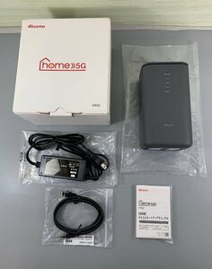 【中古品】SHARP ホームルーター docomo home 5G HR02 ダークグレー（11624061109050US）