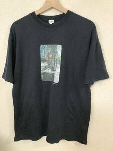 PAULSMITH ポールプラス　フォトプリントTシャツ　セレクト　ブラック　メンズ　古着　L