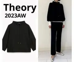 【極美品】Ꭲheory 2023 ジャージー トップス S 黒