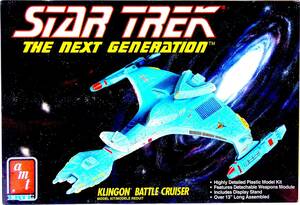 AMT/ERTL 1/1400 クリンゴン バトル・クルーザー STAR TREK/THE NEXT GENERATION プラモデル 未使用 未組立