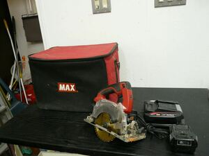 YY138 電動工具 MAX マックス 充電式防塵丸のこ PJ-CS51DP BJAR 防じんマルノコ